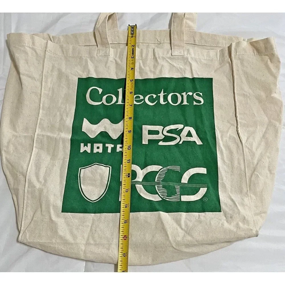 PSA WATA Exclusive Collectors Tote Bag, Cream/Green, Employee‎ Only
